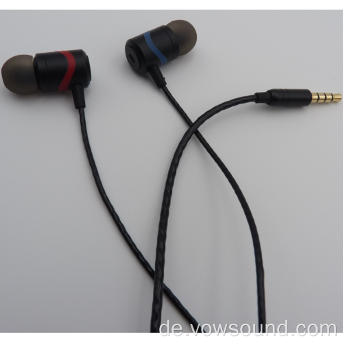 Wired In Ear Headphones Ohrhörer Vollmetall-Ohrhörer